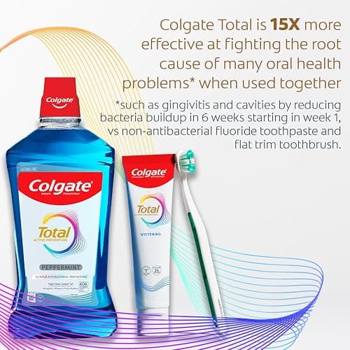 Colgate Total Active Prevention Foaming Clean Soft Toothbrushes, Soft Bristle Toothbrush Pack for Plaque Removal, Helps Reach Deeper Along The Gumline and Between Teeth, White, 2 Pack thumbnail 2