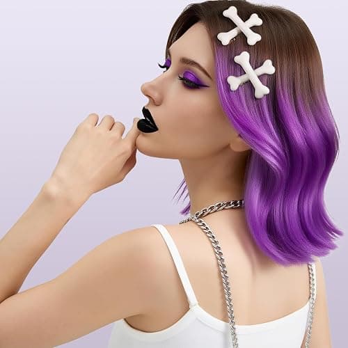 YGDZ 6PCS Bone Hair Clips, Emo Hair Pins, Cutecore Accessories for Women Girls, White Dog Hair Clips for Halloween Costume, Cosplay Party thumbnail 7