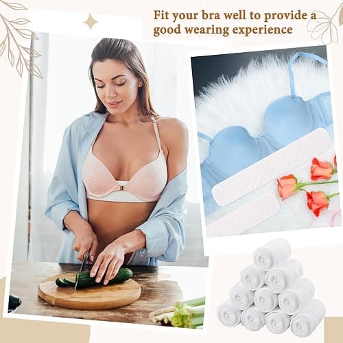 Wesnoy Cotton Tummy Liners and Bra Liners Set for Sweat Rash Skin Folds Plus Size Women Sweating Supplies thumbnail 6