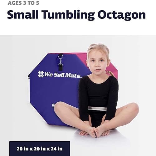 We Sell Mats Gymnastics Octagon Skill Shape Tumbling Mat, Somersault Backbend Trainer for Gymnastics, Cheerleading and Martial Arts thumbnail 9
