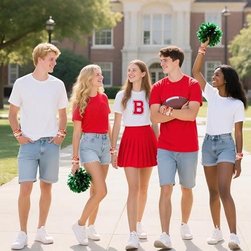 Kopuscristing Game Day #1 Bracelet Football Charm Beaded Stretch Bracelet Sports Jewelry for Football Dads Moms Coaches Fans Gifts thumbnail 6