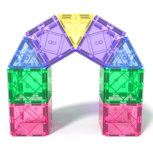 Soyee Magnetic Tiles Toddler Toys Magnetic Building Blocks for Kids Ages 3-12 STEM Educational Toys for Girls & Boys Sensory Play for Preschool Learning Birthday Toddler Xmas Gifts thumbnail 9