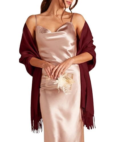 FURTALK Women's Pashmina Shawls and Wraps for Evening Dress Long Scarf Wedding Bride Bridesmaid Shawl Gifts thumbnail 8