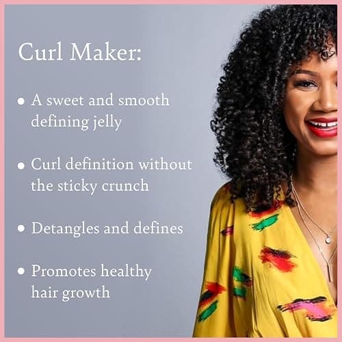Camille Rose Curl Maker, Smoothing and Nourishing Curly Hair Gel with Aloe, for All Hair Types and Textures, 12 fl oz thumbnail 7