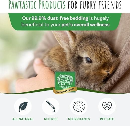 Small Pet Select White Paper Bedding, Guinea Pig, Odor Control, 56 L | Soft Absorbent Natural Bedding, Made in USA, For Rabbits, Hamsters, Bunnies, Chinchillas & Small Pets thumbnail 8