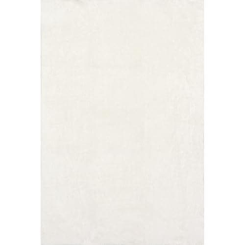nuLOOM 4' x 6' Cozy Plush Area Rug, Machine Washable, Non-Slip, Soft Fluffy Shag Carpet for Living Room Bedroom Kids Room Nursery Home Decor, Loni White thumbnail 5