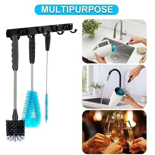Aooiiysd 4 Pack Bottle Cleaner Set, Including Long Water Bottle Clean, Straw Clean and 3 in 1 Multi Functions Clean, Suitable for Stanley Cups, Baby Bottles, Travel Mugs, Decanters, Straws thumbnail 7