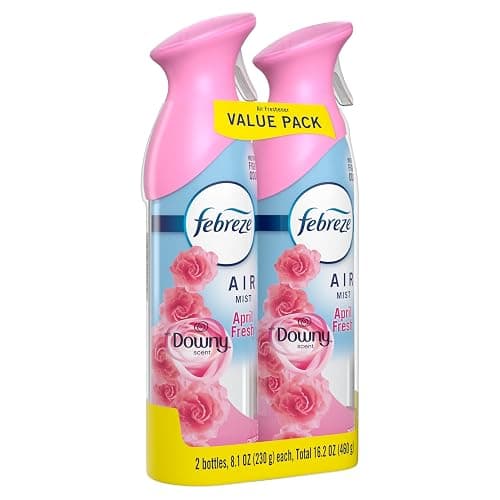 Febreze Air Mist, Air Freshener Spray, Odor Fighting Room Spray, Deodorizer for Home Bathroom Kitchen Office Apartment Dorm Room Classroom, Downy April Fresh Scent, 8.1oz (Pack of 2) thumbnail 7