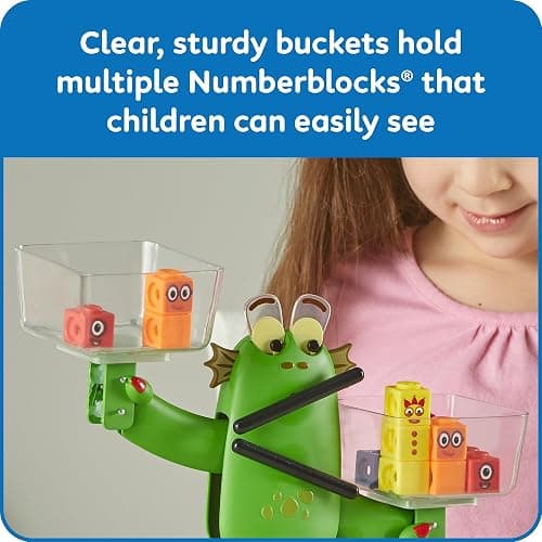 hand2mind Numberblocks Blockzee Balance Activity Set, ﻿61 MathLink Cubes, Balance Scale, Educational Math Manipulatives, Numbers for Toddlers, Preschool Learning Activities, Birthday Gifts for Kids thumbnail 6