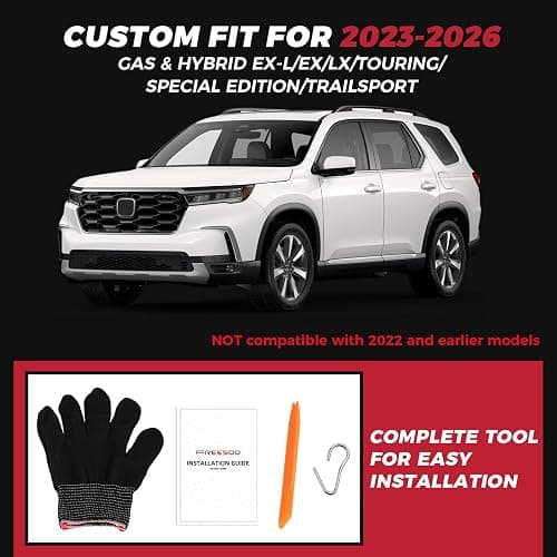 FREESOO for Honda CRV Seat Covers 2023–2026 Full Set, Custom Fit, 4‑Layer Waterproof, Breathable Faux Leather, Durable Car Seat Protector for EX/EXL/LX/Sport/Sport Touring/TrailSport (Black) thumbnail 2
