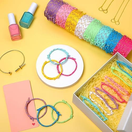 Remerry 168 Pcs Friendship Bracelets Adjustable Woven Rope Bracelets Bulk Graduation Ceremony Prom Class of 2026 Birthday Party Favors & Goodie Bag Stuffers, 8 Assorted Colors(Candy Colors) thumbnail 2