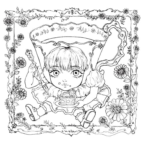 Reveries: A Wonderland of Dreamscapes and Nightmares to Color (Dover Adult Coloring Books) thumbnail 7