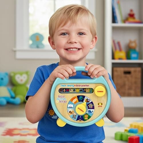 Bible Stories and Songs Interactive Electronic Take Along Storyteller with 11 Books (Little Sunbeams) thumbnail 12