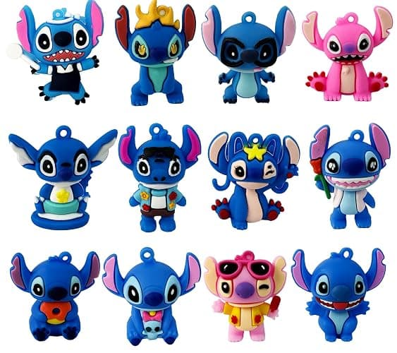 YNPJQWP 12Pcs Stitch and Lilo Collectible Figure Set - Birthday Party Favors - Home Decoration - Goodie Bag Fillers - Image 1