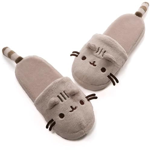 GUND Pusheen Soft Plush Slippers - Image 1