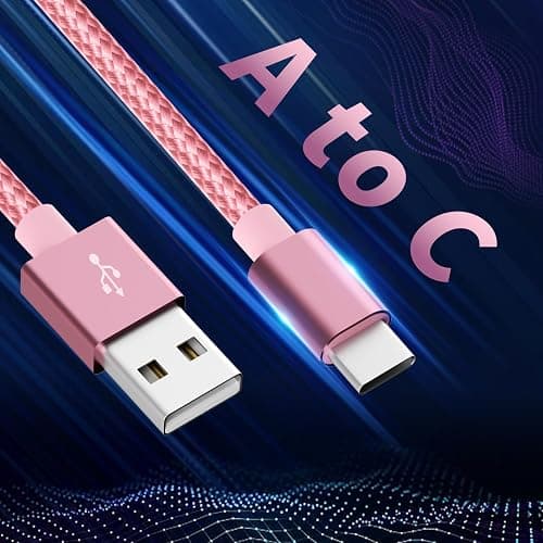 SPEATE USB to USB C Cable (5-Pack, 3/3/6/6/10FT), USB A to Type C Cable, Fast Charging Nylon Braided Sync Transfer Cord USB C Charger for Phone 16/15/iPad, Galaxy S/Note/A, Pixel and More thumbnail 5