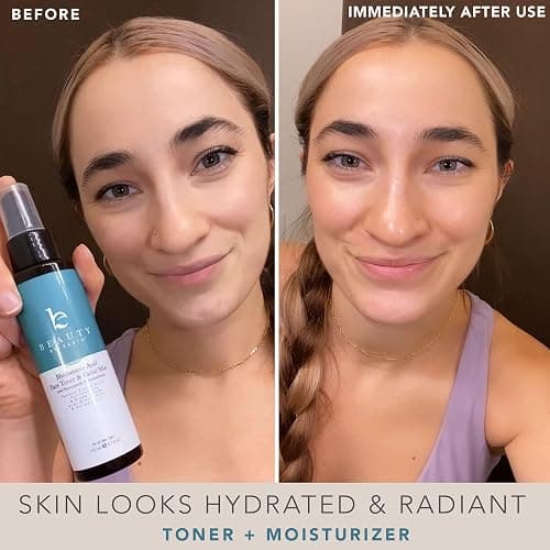 Hyaluronic Acid Toner for Face - USA Made with Natural & Organic Ingredients, Hydrating Toner with Niacinamide, Softens and Smoothes Dry & Sensitive Skin, Fragrance-Free Skin Care Spray thumbnail 2