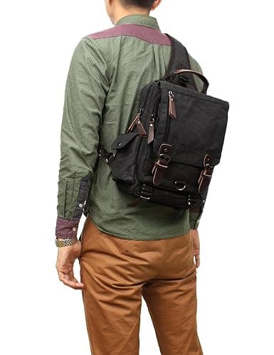 mygreen Canvas Cross Body Messenger Bag Shoulder Sling Backpack Travel Rucksack thumbnail 7