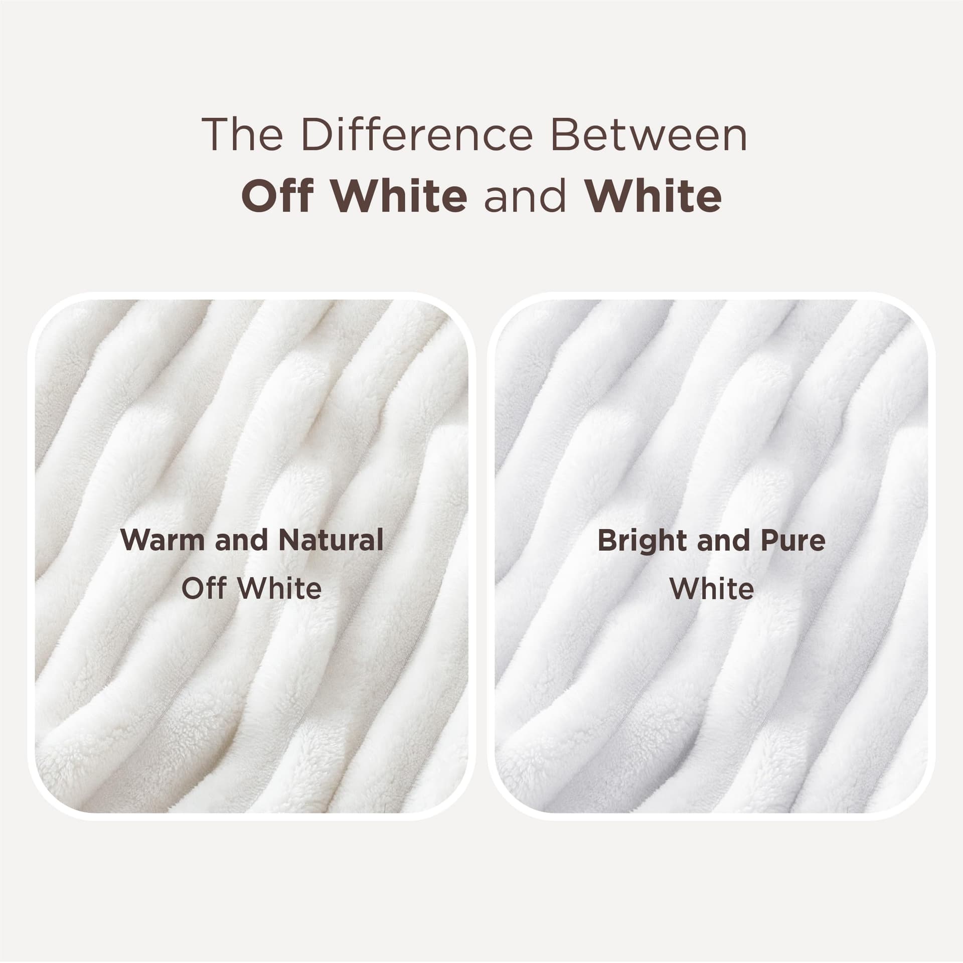 Bedsure Blanket for Couch, Super Cozy Soft Throw Blankets for Women, Cute Small Plush Fleece Throws for Girls, Off White, 50x60 Inches thumbnail 7