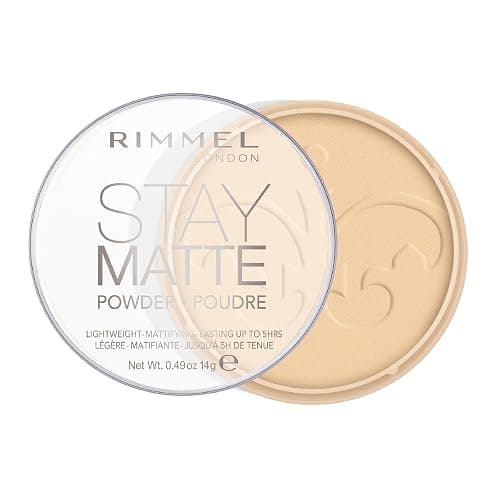 RIMMEL LONDON - Stay Matte Pressed Powder - Lightweight, Oil Absorbing, Smooth Non-Powdery Texture, Lasting Up To 5hrs - For All Skin Types - Dermatologically Tested - Transparent - 14g - Image 1