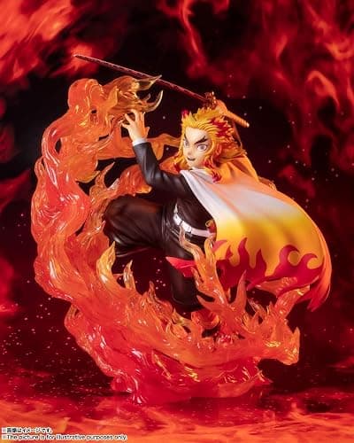 TAMASHII NATIONS - Demon Slayer: Kimetsu no Yaiba - Kyojuro Rengoku Flame Breathing, Bandai Spirits FiguartsZERO Collectible Statue thumbnail 2