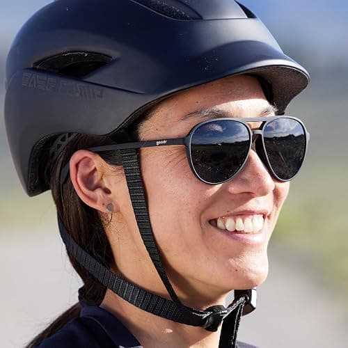 goodr Operation: Blackout Polarized Aviator Sunglasses for Men & Women, Large Sized (Mach G), Black Solid Frame with Black Non-Reflective Glare Reducing Lenses, UV400 Protection, No Slip, No Bounce thumbnail 3