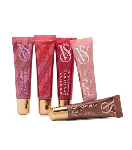 Victoria's Secret Lip Gloss Gift Set, Flavor Favorites, Flavored Lip Gloss Set for Women, Includes 5 assorted Lip Glosses thumbnail 3