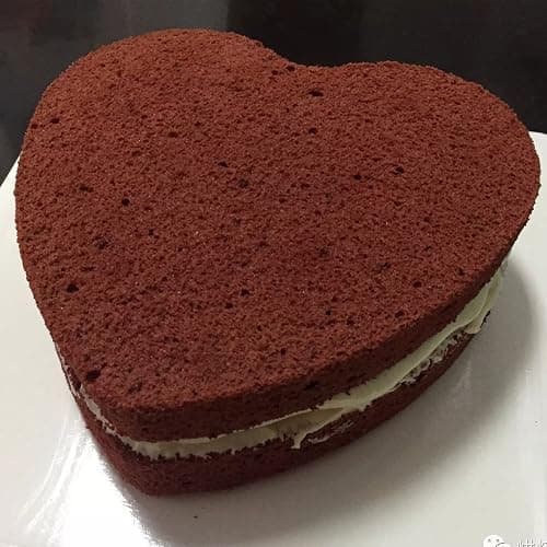 kefyixc set of 3 Heart-shaped cake pan,6 inch heart-shaped cake tin, aluminum, for weddings, parties, family and other occasions cake (6 x 2 Inch,Set of 3) thumbnail 2