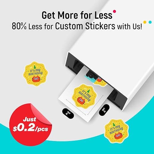 Liene PixCut S1 Color Sticker Printer & Cutting Machine - All-in-One Sticker Maker for DIY Crafts, Custom Labels & Gifts. Thermal Dye-Sublimation Photo Printer, 300 DPI, Precise AI Auto-Cutting thumbnail 8