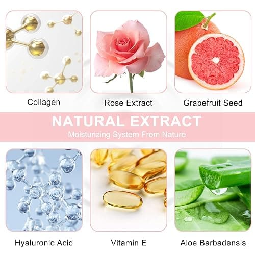 Eye Mask - 30 Pairs Rose Under Eye Patches Skin Care Products,Eye Masks Skincare for Dark Circles and Puffiness, Reduce Wrinkles, Eye Bags and Fine Lines, for Women and Man - Rose thumbnail 4