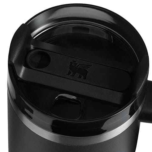 STANLEY Quencher H2.0 Flow State Tumbler, 14 oz, Black 2.0 | Handle and Straw | 3-Position Lid | Cup Holder Compatible for Travel | Insulated Stainless Steel Cup | BPA-Free thumbnail 4