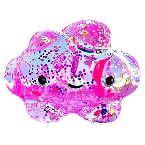 Kiedle Cloud Stress Ball - Nice Sensory Squishy Squeeze Cute Fidget Toy with Slow Rise Squish - 3" Cloud - Image 1