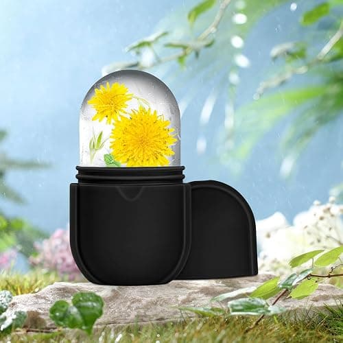 Ice Roller for Face and Eye, Ice Face Roller, Ice Roller Skin Care Tools Gifts for Women , Silicone Ice Mold for Beauty(Black) thumbnail 2