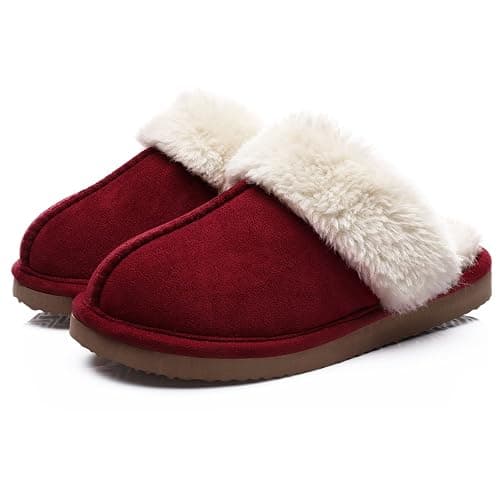 Litfun Women's Fuzzy Memory Foam Slippers Fluffy Winter House Shoes Indoor and Outdoor - Image 1