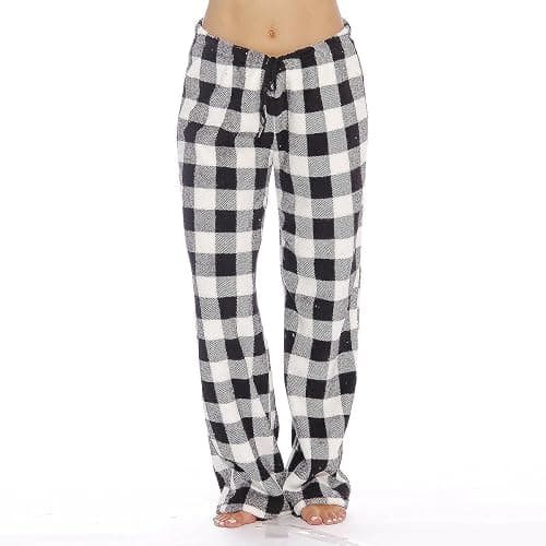 Women's Pants Plaid Printed Pajama Pants Drawstring Elastic Waist Pajama Bottoms Home Casual Clothes thumbnail 4