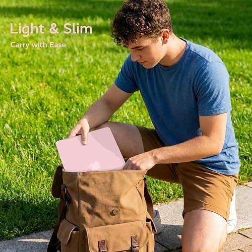 B BELK for MacBook Neo Case 13 inch 2026 Release Model A3404 with A18 Pro Chip, Slim Matte Hard Shell Case with Keyboard Cover & Screen Protector, Precision Fit Protective Laptop Cover, Rose Quartz thumbnail 5