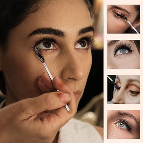 100 Pcs Disposable Mascara Wands - Black Pink thumbnail 6