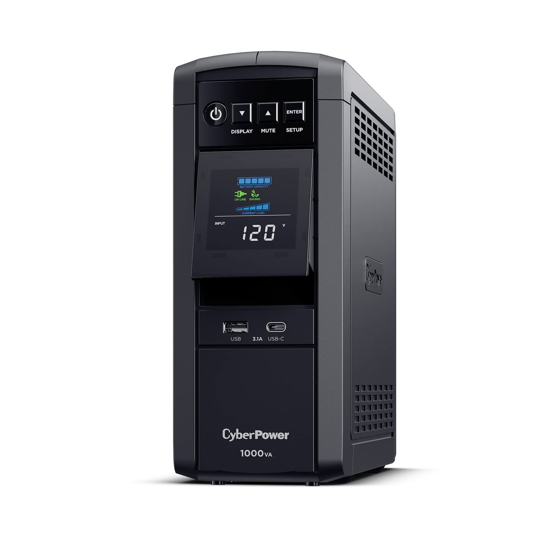 CyberPower CP1000PFCLCD PFC Sinewave UPS 1000VA 600W PFC Compatible Mini-Tower thumbnail 7