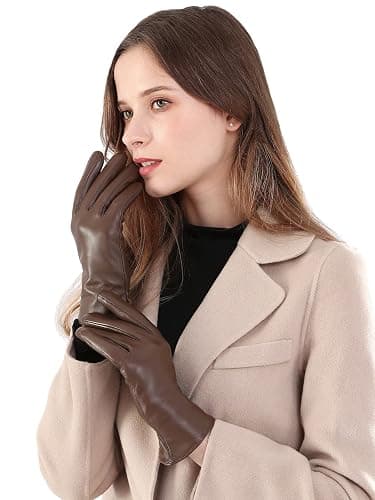 Brown Leather Gloves  thumbnail 2