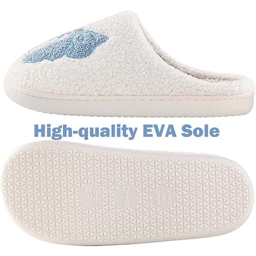 HIPINISS Womens Mens Slippers Retro Memory Foam Cute Cartoon Plush Fluffy Warm Fur Lined slippers Indoor House Home Winter Shoes thumbnail 5