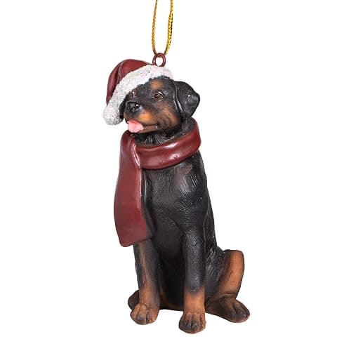 Rottweiler christmas holiday ornaments thumbnail 8