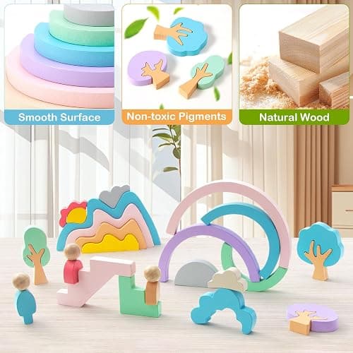 Lewo Wooden Building Blocks thumbnail 6