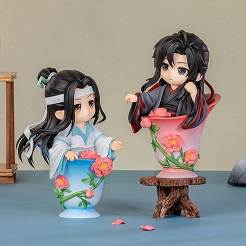 Bahomu Anime Blind Box, Cute Mo Dao Zu Shi Porcelain Flowers Series Wei Wuxian LAN Wangji Blind Box Figure, Collectable PVC Figure for Birthday Gifts thumbnail 5