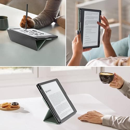 CoBak Stand Case for Kindle Scribe - Premium Folio Leather Cover with Pen Holder, Auto Sleep/Wake - Compatible with 10.2 Inch Kindle Scribe (2022/2024 Release) | Premium, Leather Cover, with Pen Holder, Auto Sleep/Wake, 2022/2024 Release thumbnail 7