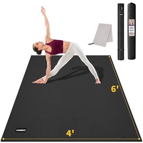 CAMBIVO Yoga Mat for Women and Men, Extra Long and Wide Exercise Mat(72"x48"/84"x30"), Large Non Slip Workout Mat for Yoga, Pilates, Fitness, Barefoot Workouts, Home Gym Studio - Image 1