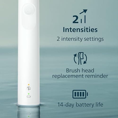 Philips Sonicare 4100 Series Electric Toothbrush - Sonic Toothbrush with Advanced Sonic Technology, Pressure Sensor, Two Intensity Settings, Smartimer & Quadpacer, White, Model HX3681/23 thumbnail 6