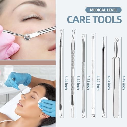 JPNK Blackhead Remover Comedone Extractor Acne Removal Kit.. thumbnail 7