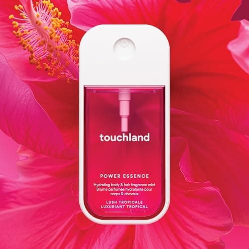 Touchland Power Essence Hydrating Body & Hair Fragrance, Lush Tropicale, 2 FL. OZ. Travel Size Body Mist - Lush Tropicale thumbnail 2