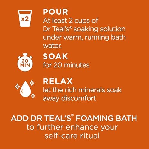 Dr Teal's Epsom Salt Magnesium Soak, Cozy Fireside, 3 lbs thumbnail 4