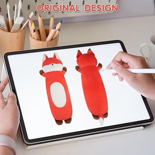 Dalmao 22 inch Orange Fox Stuffed Animal, Soft Long Pillow Doll, Cute Fox Plush Hugging Pillow Plushies Toy Gift for Kids, Boys Birthday,Valentine - Fox - 22 inch thumbnail 9
